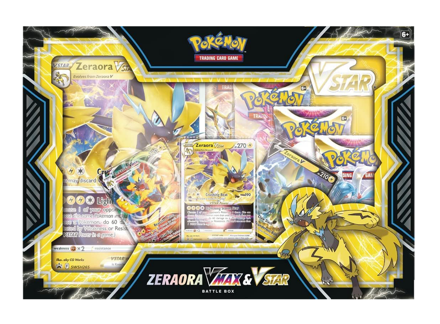 Caja Pokémon TCG - Zeraora VMAX Y V-ASTRO Colección Combate - Español