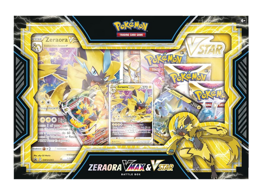 Caja Pokémon TCG - Zeraora VMAX Y V-ASTRO Colección Combate - Español