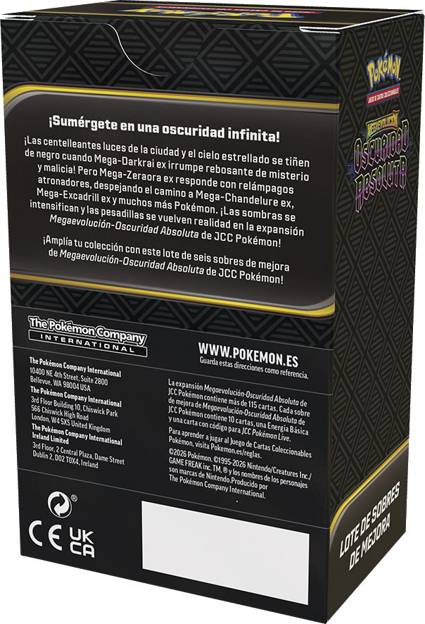 Caja de 6 Sobres - Oscuridad Absoluta - Booster Bundle - Español