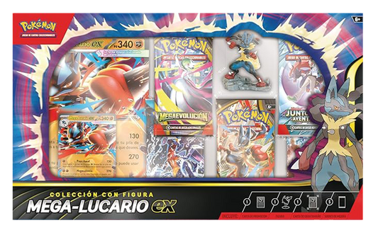 Caja Pokémon TCG - Mega - Lucario ex Colección con Figura - Español - El Podenco TCG