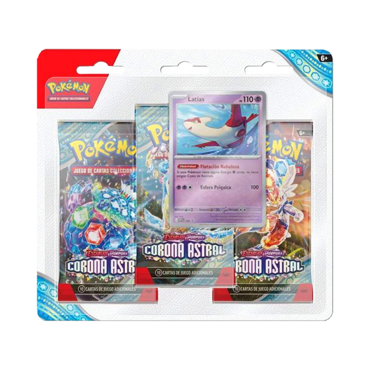 Blíster 3 Sobres - Pokémon Corona Astral - Español