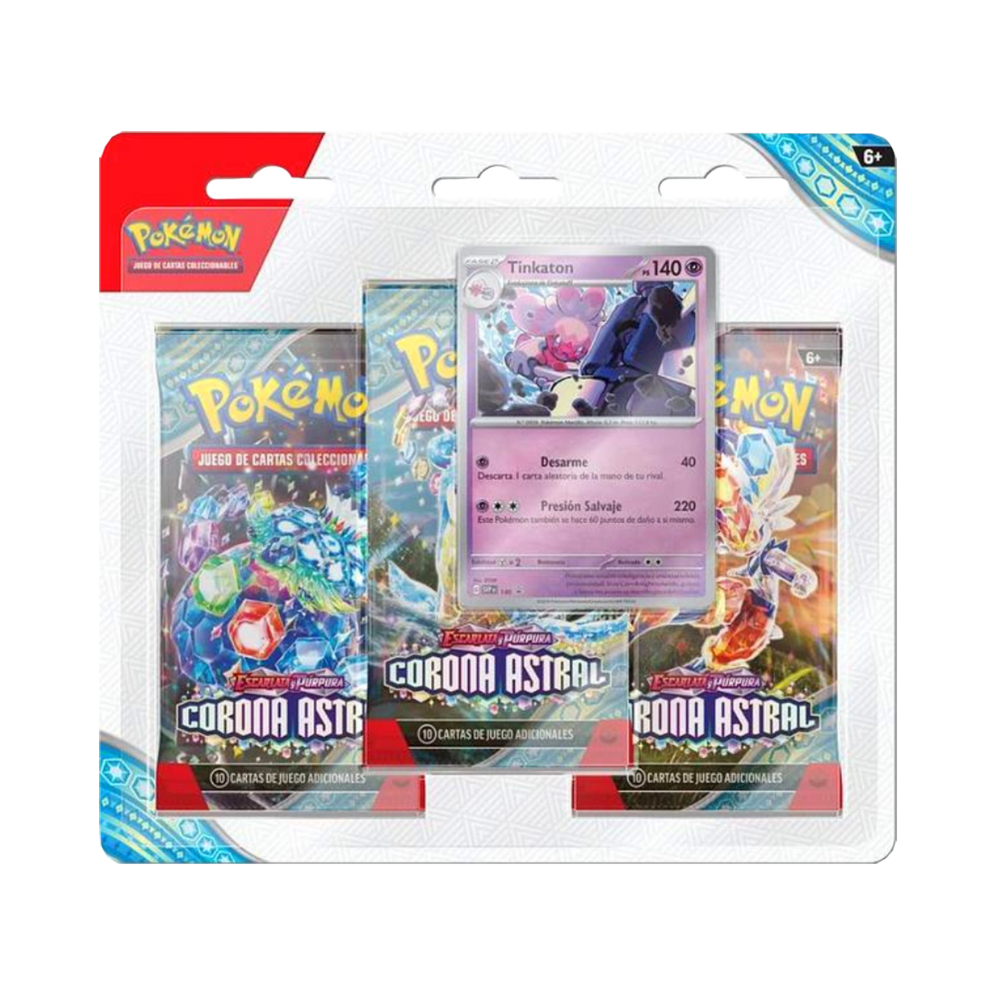 Blíster 3 Sobres - Pokémon Corona Astral - Español
