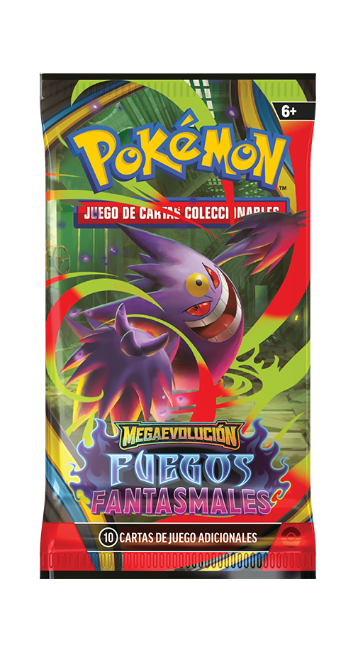 Sobre - Pokémon Megaevolución - Fuegos Fantasmales - Español - El Podenco TCG