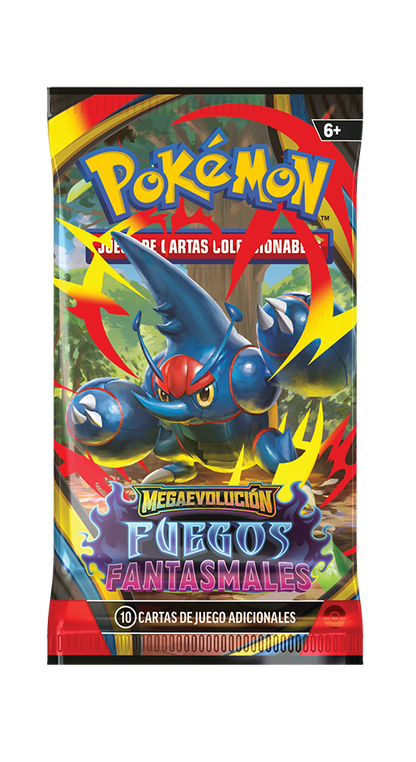 Sobre - Pokémon Megaevolución - Fuegos Fantasmales - Español - El Podenco TCG