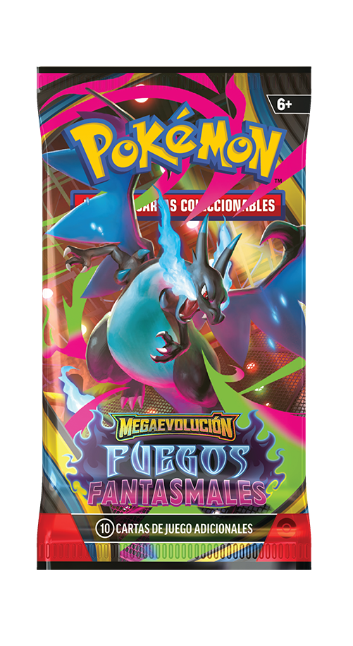 Sobre - Pokémon Megaevolución - Fuegos Fantasmales - Español - El Podenco TCG