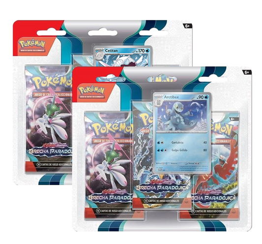 Blíster 3 Sobres - Pokémon Brecha Paradójica - Español
