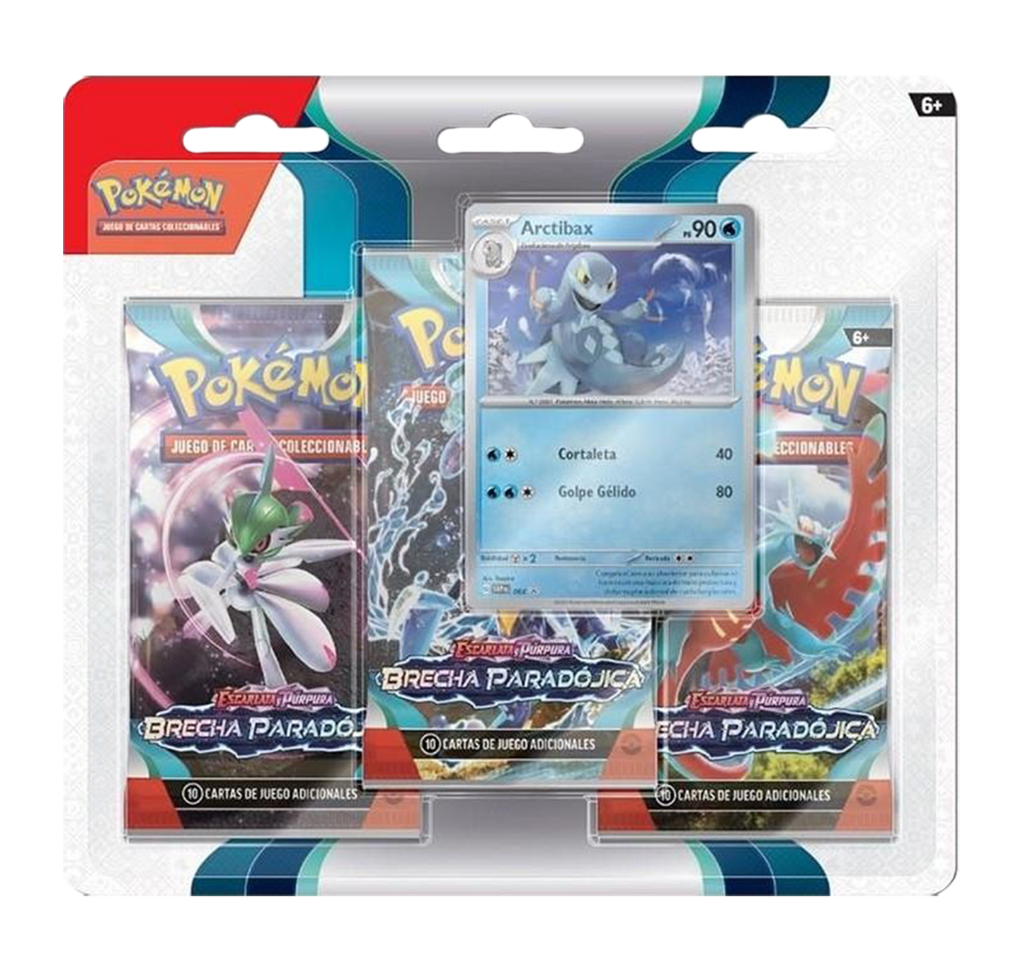 Blíster 3 Sobres - Pokémon Brecha Paradójica - Español