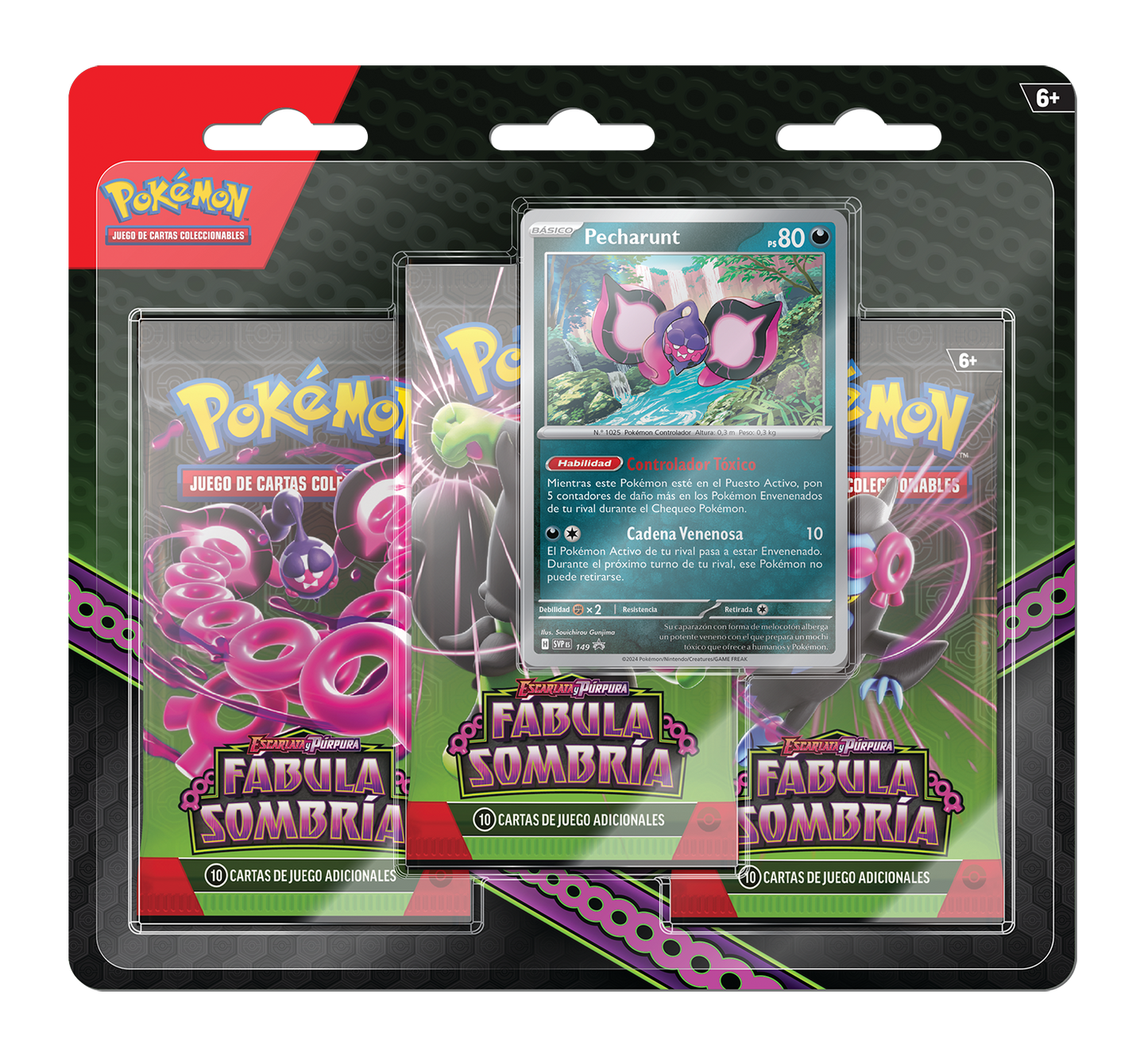 Blíster 3 Sobres - Pokémon Fábula Sombría - Español