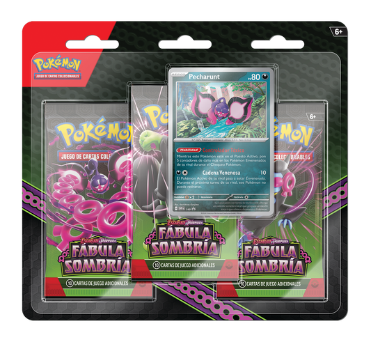 Blíster 3 Sobres - Pokémon Fábula Sombría - Español