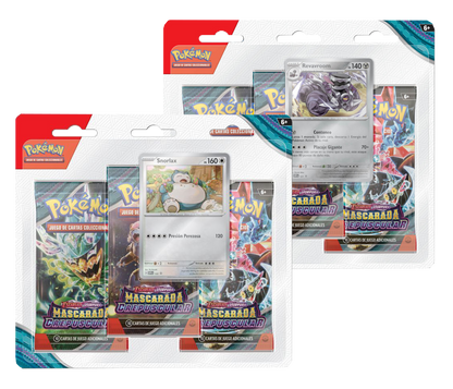 Blíster 3 Sobres - Pokémon Mascarada Crepuscular - Español