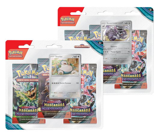 Blíster 3 Sobres - Pokémon Mascarada Crepuscular - Español