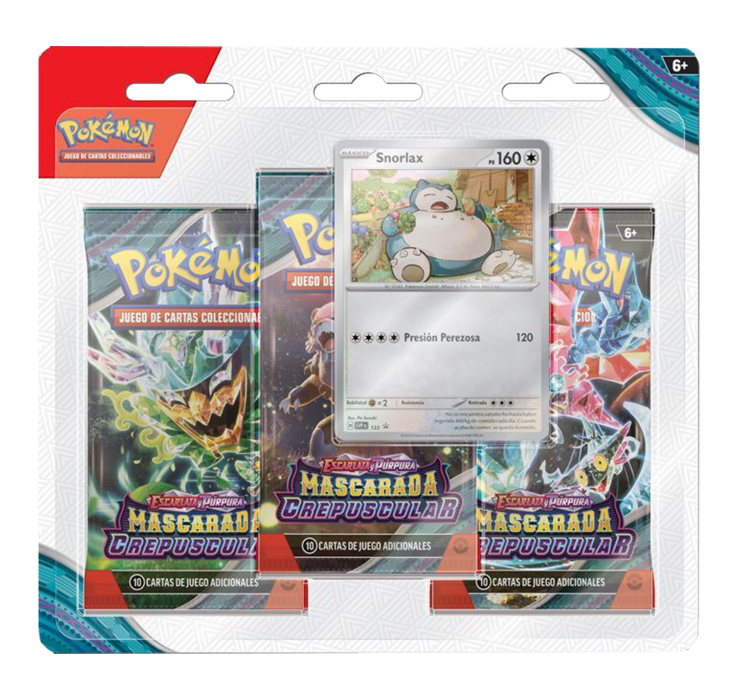 Blíster 3 Sobres - Pokémon Mascarada Crepuscular - Español