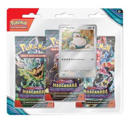 Blíster 3 Sobres - Pokémon Mascarada Crepuscular - Español