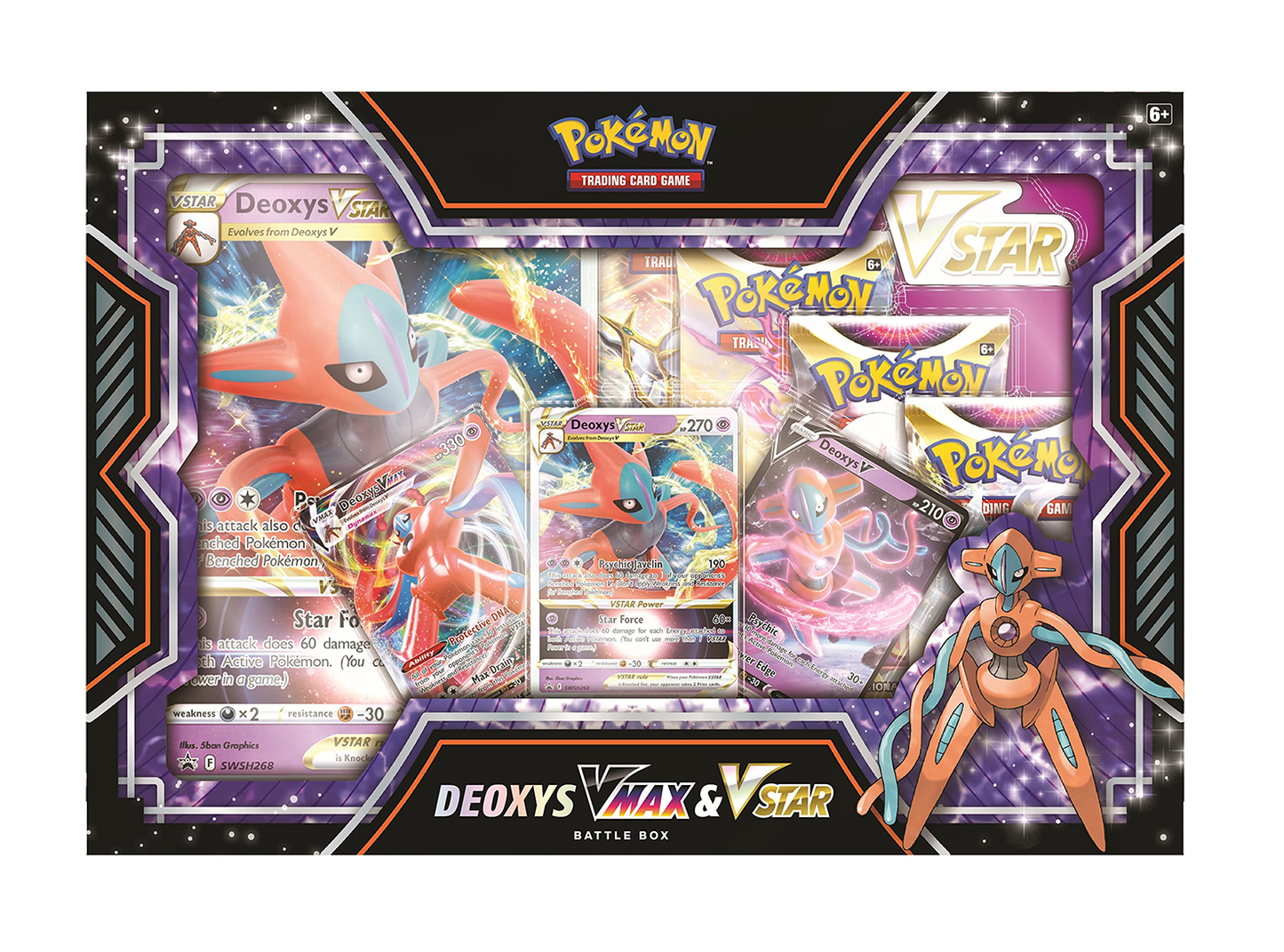 Caja Pokémon TCG - Deoxys VMAX Y V-ASTRO Colección Combate - Español