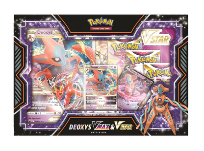 Caja Pokémon TCG - Deoxys VMAX Y V-ASTRO Colección Combate - Español