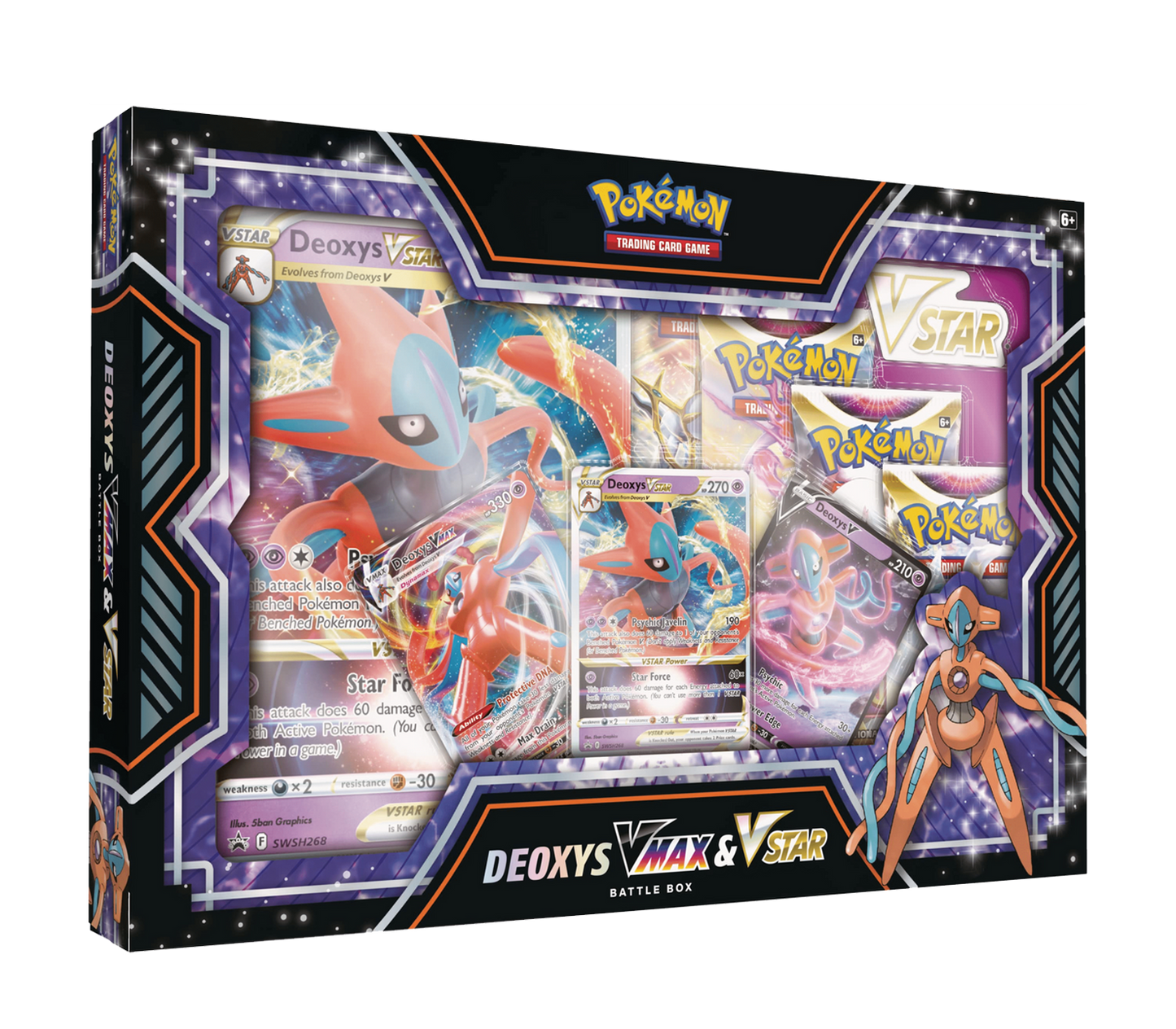 Caja Pokémon TCG - Deoxys VMAX Y V-ASTRO Colección Combate - Español