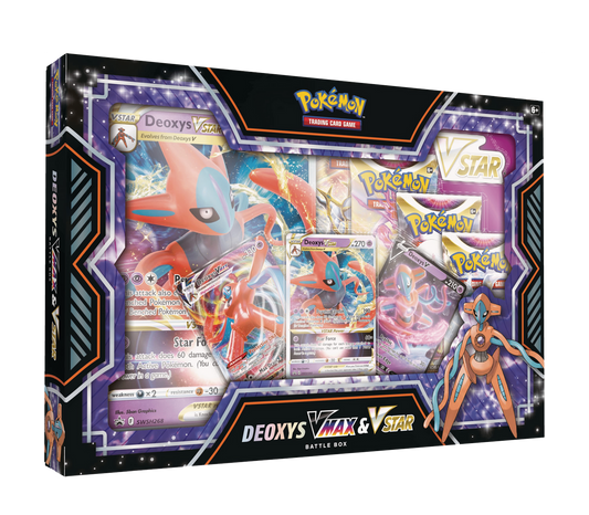 Caja Pokémon TCG - Deoxys VMAX Y V-ASTRO Colección Combate - Español