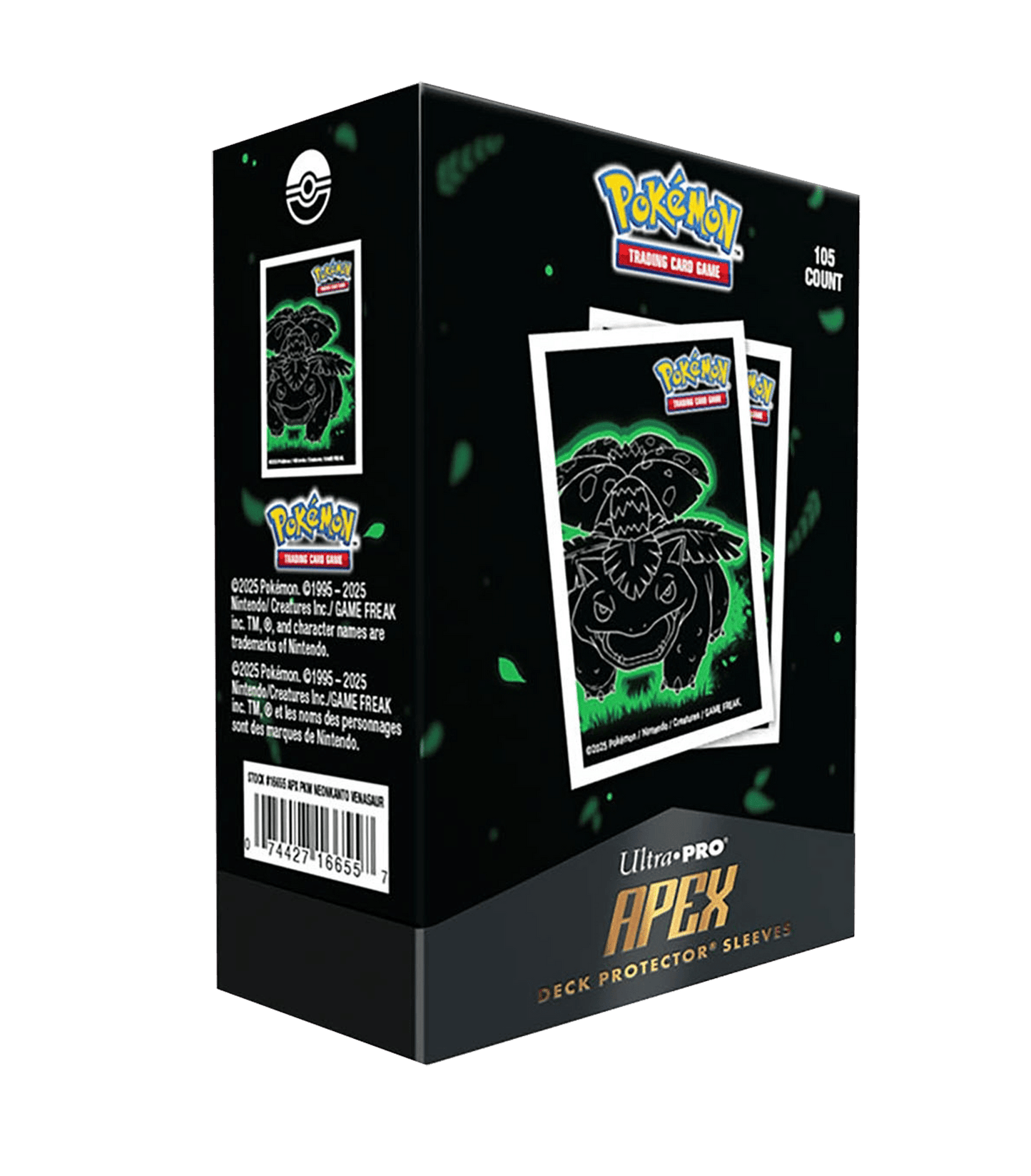 Fundas protectoras Apex VENUSAUR - Pokémon - Ultra PRO - 105u - El Podenco TCG
