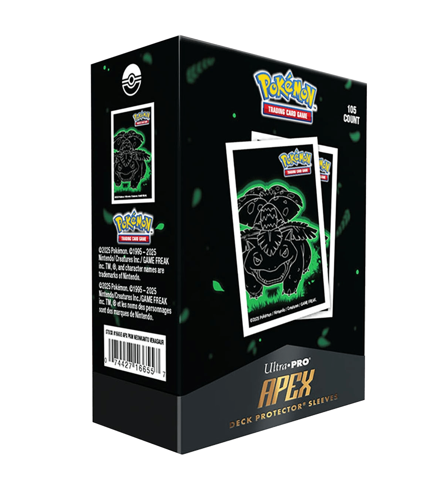 Fundas protectoras Apex VENUSAUR - Pokémon - Ultra PRO - 105u - El Podenco TCG