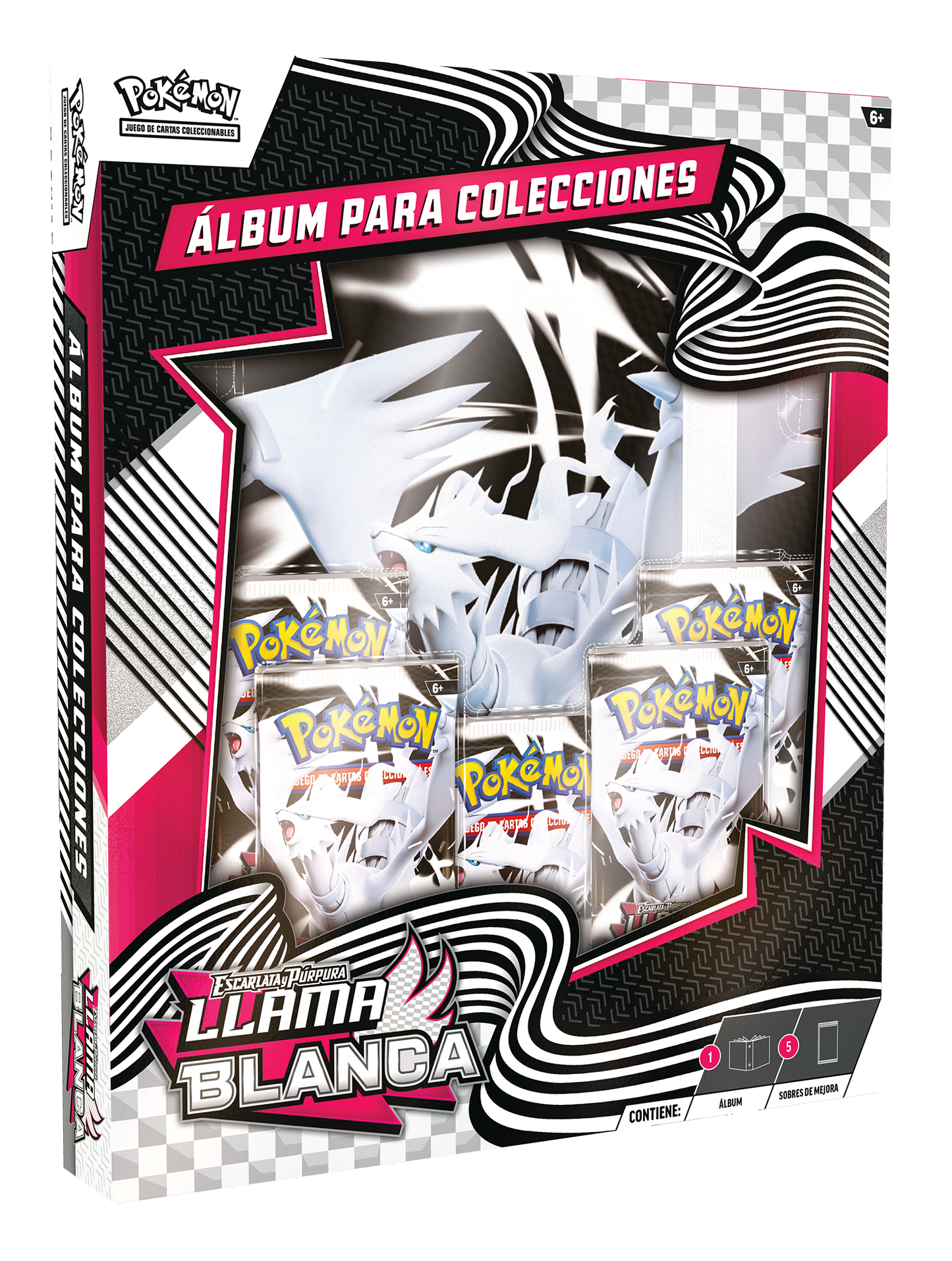 Caja Pokémon TCG - Álbum para colecciones Fulgor Negro y Llama Blanca - Español