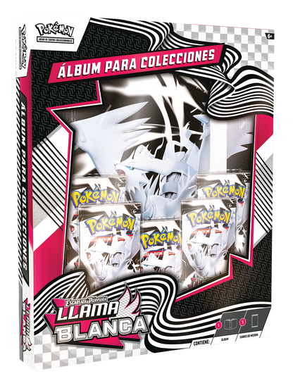 Caja Pokémon TCG - Álbum para colecciones Fulgor Negro y Llama Blanca - Español