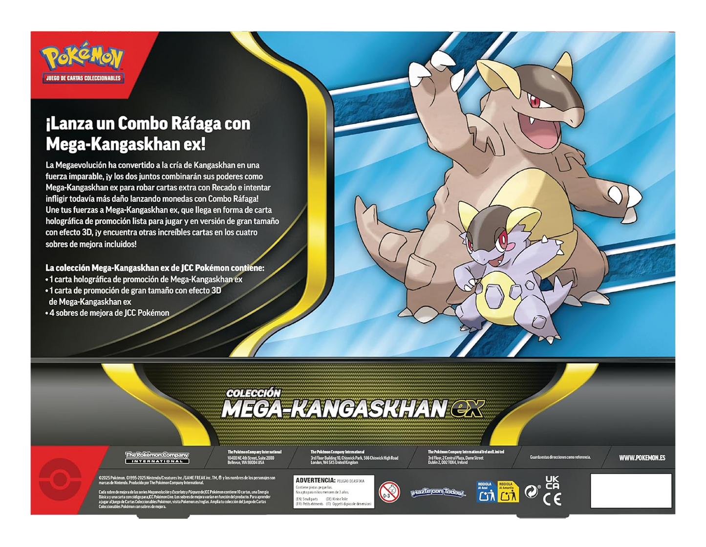 Caja Pokémon TCG - Mega-Kangaskhan ex Colección - Español