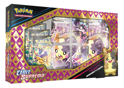 Caja Pokémon TCG - Cenit Supremo Morpeko V-Union Colección Premium con Tapete - Español