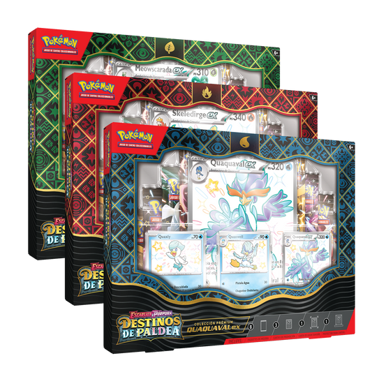 Caja Pokémon TCG - Destinos de Paldea Colección Prémium - Español