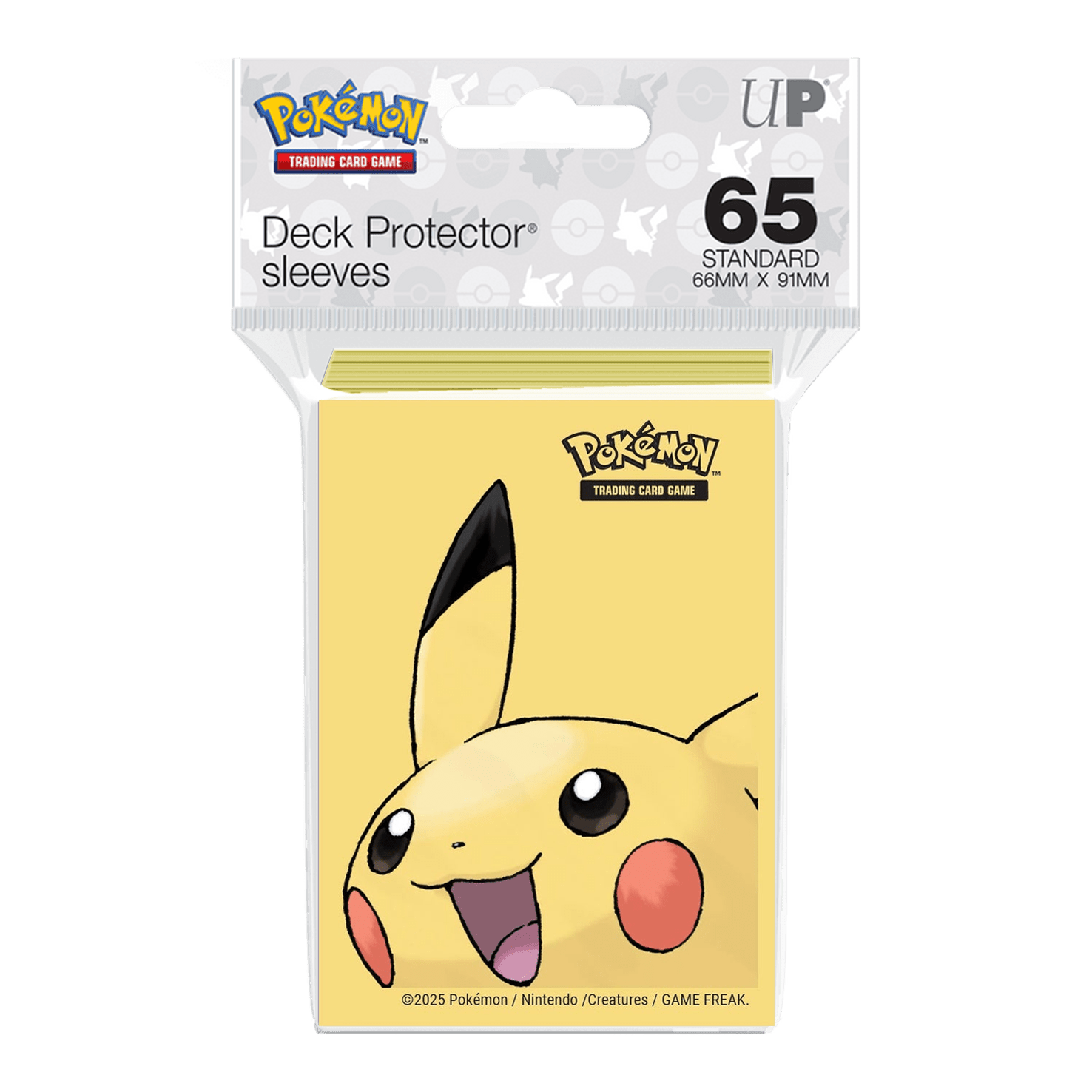 Fundas protectoras Standard PIKACHU amarillas - Pokémon - Ultra PRO - 65u - El Podenco TCG