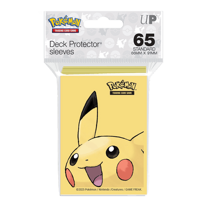 Fundas protectoras Standard PIKACHU amarillas - Pokémon - Ultra PRO - 65u - El Podenco TCG