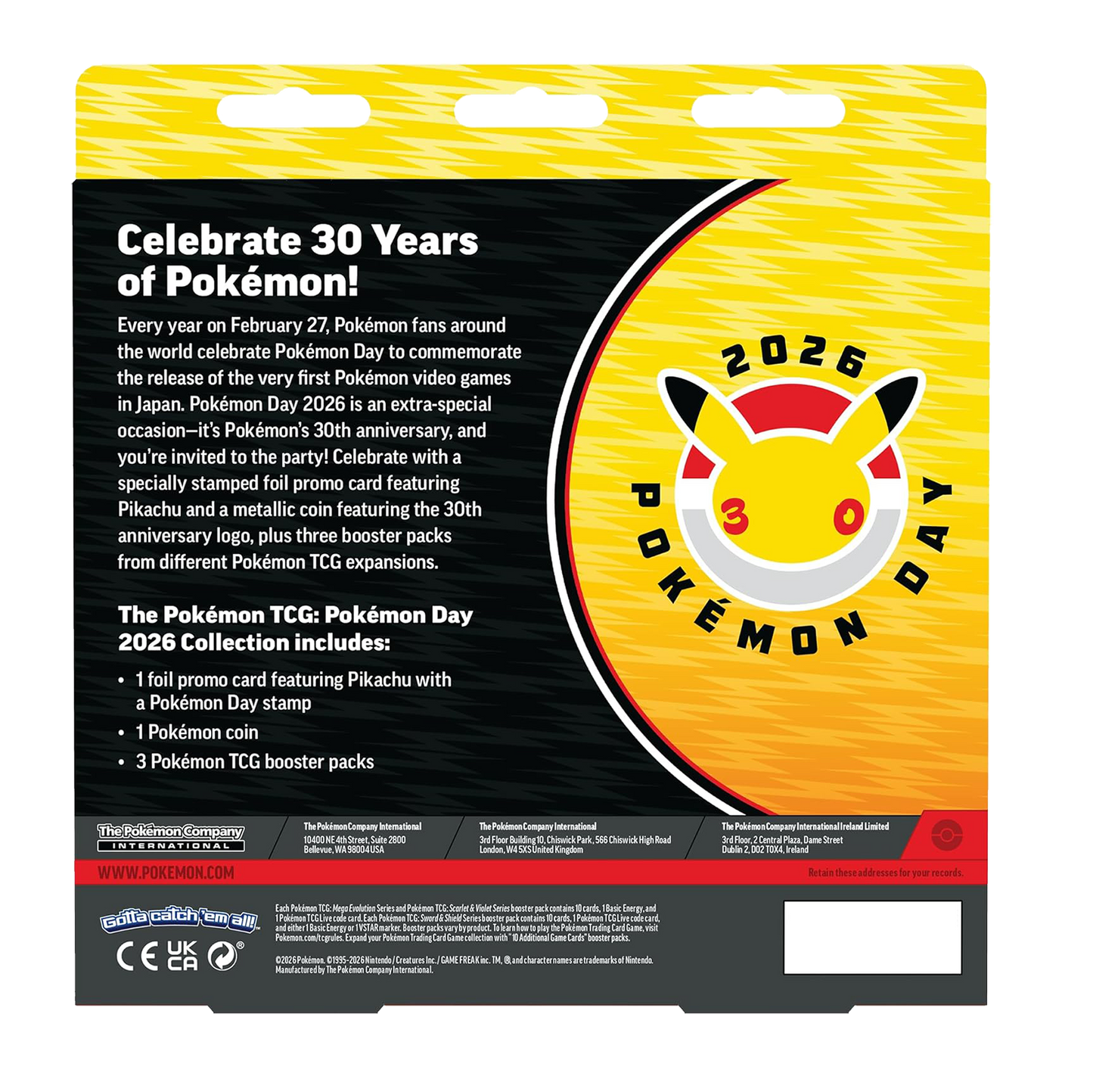 Caja Pokémon TCG - Colección Pokémon Day 2026  - Inglés