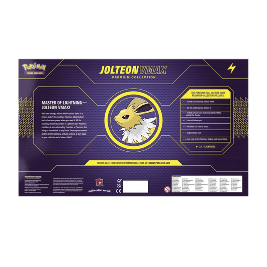Caja Pokémon TCG - Jolteon Vmax Premium Collection - Inglés - El Podenco TCG