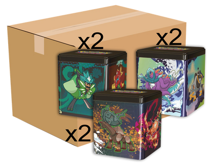CASE x6 - Lata apilable 2025 de TCG Pokémon en Español