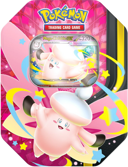 Lata Megaluz Lunar - Mega Gengar ex y Mega Clefable ex de TCG Pokémon en Inglés
