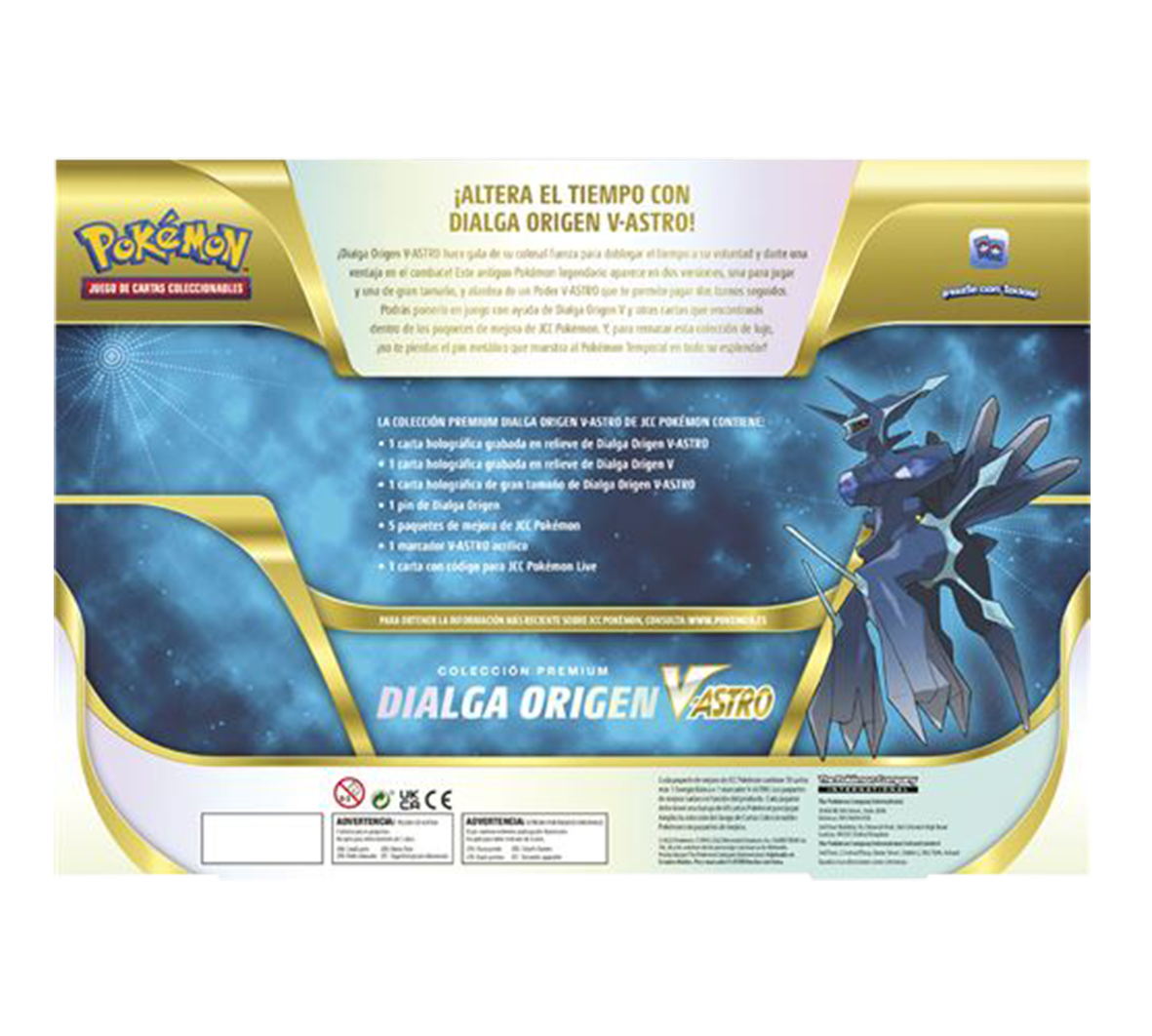 Caja Pokémon TCG - Dialga Origen V - ASTRO Colección Premium - Español - El Podenco TCG