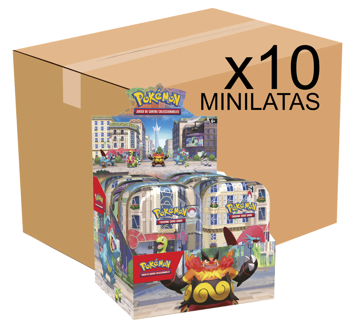 CASE x10 - Minilata Ciudad Luminalia, Megaevolución - Caos Creciente de JCC Pokémon