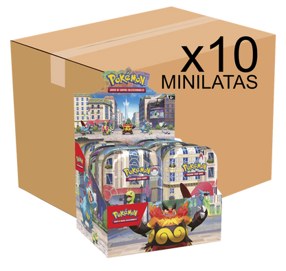 CASE x10 - Minilata Ciudad Luminalia, Megaevolución - Caos Creciente de JCC Pokémon