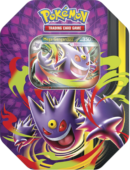 Lata Megaluz Lunar - Mega Gengar ex y Mega Clefable ex de TCG Pokémon en Inglés