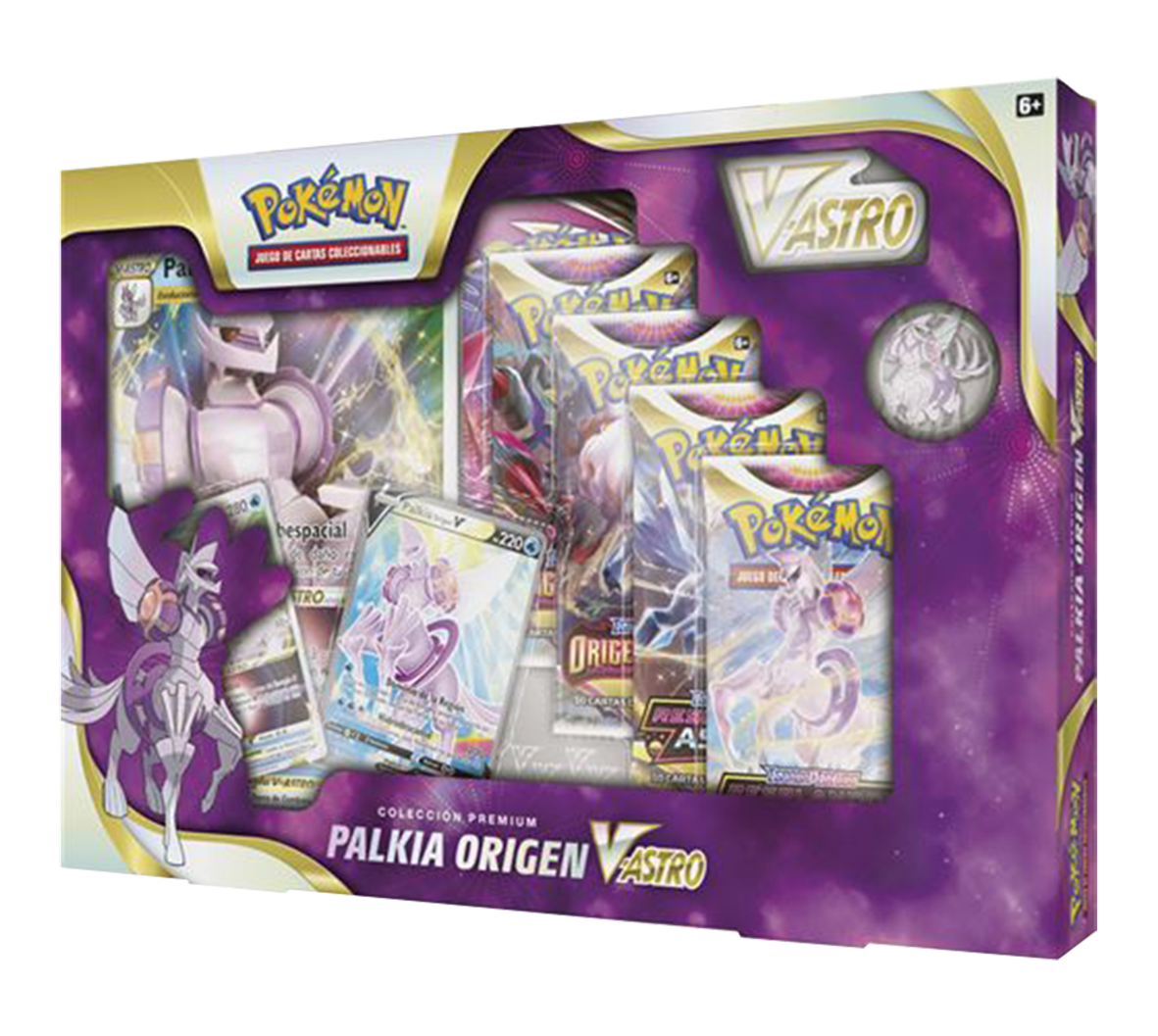 CASE x6 Caja Pokémon TCG - Dialga y Palkia Origen V-ASTRO Colección Premium - Español