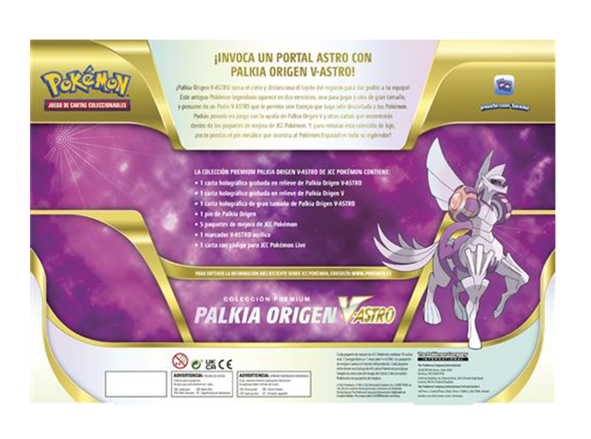 CASE x6 Caja Pokémon TCG - Dialga y Palkia Origen V-ASTRO Colección Premium - Español