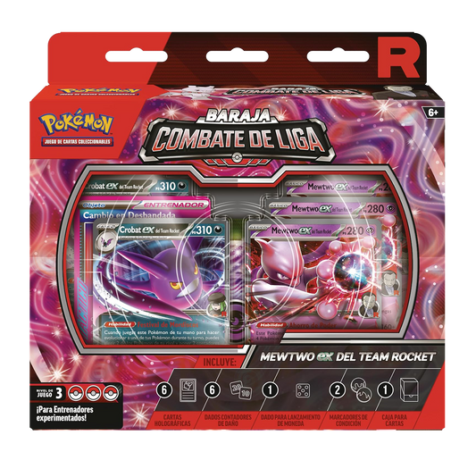 Caja Pokémon TCG - Baraja Combate de Liga de Mewtwo ex - Español