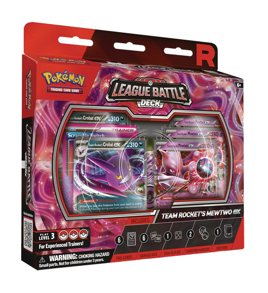 Caja Pokémon TCG - Baraja Combate de Liga de Mewtwo ex - Inglés