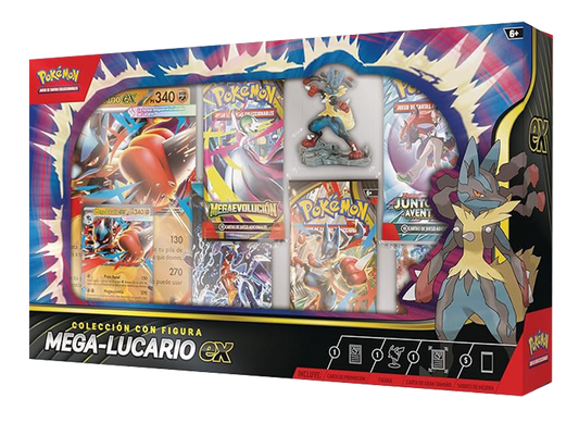 Caja Pokémon TCG - Mega - Lucario ex Colección con Figura - Español - El Podenco TCG