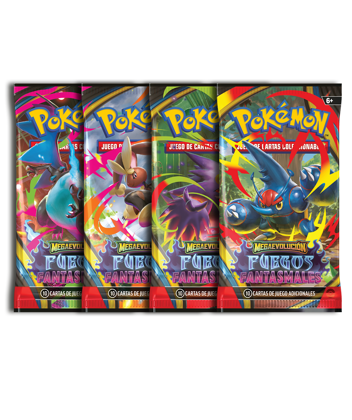 Sobre - Pokémon Megaevolución - Fuegos Fantasmales - Español - El Podenco TCG