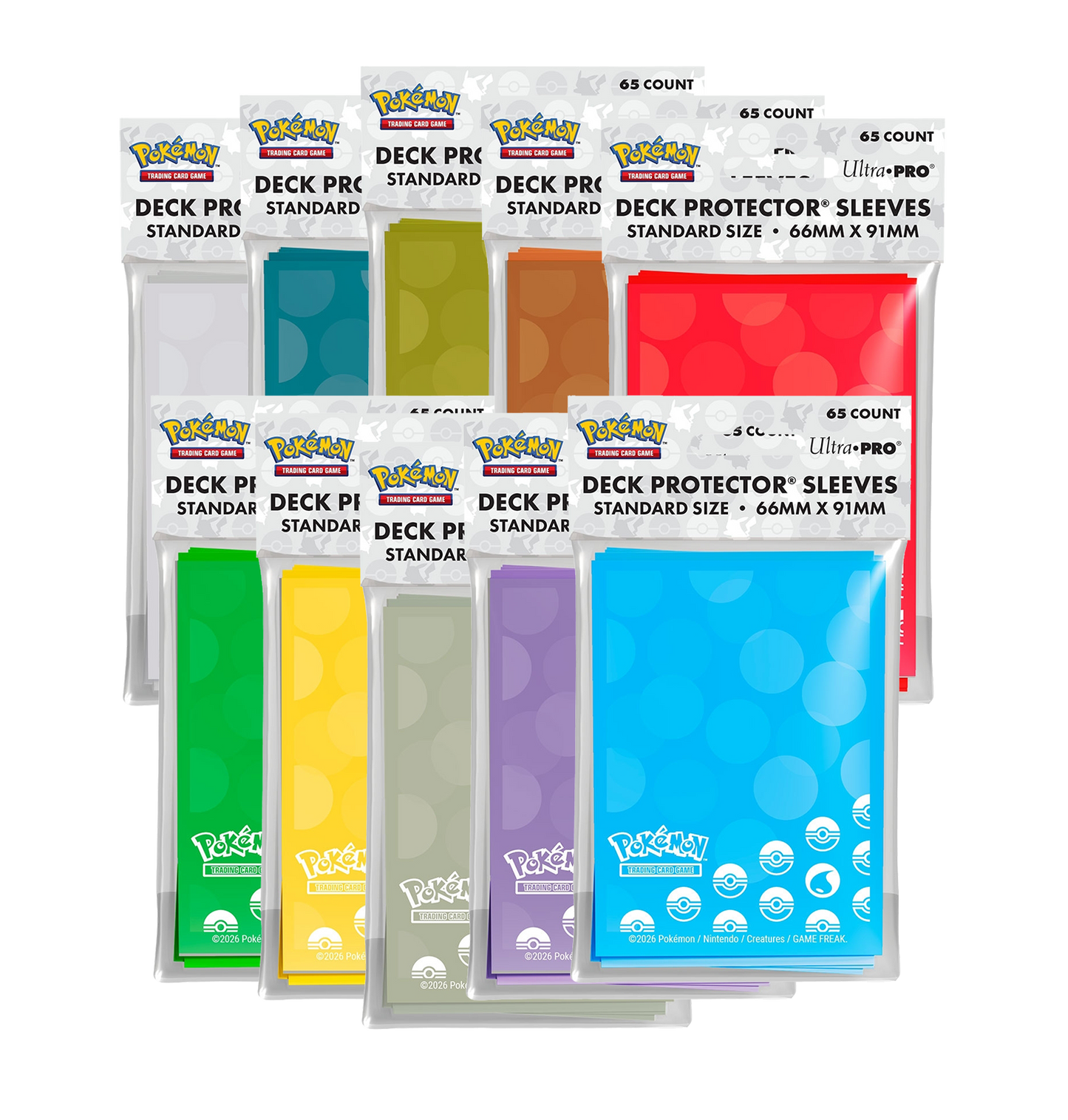 Fundas protectoras Standard ENERGÍA - Pokémon - Ultra PRO - 65u