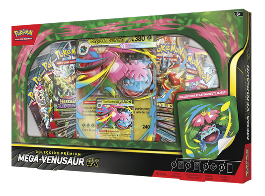 Caja Pokémon TCG - Mega - Venusaur ex Colección Premium - Español - El Podenco TCG