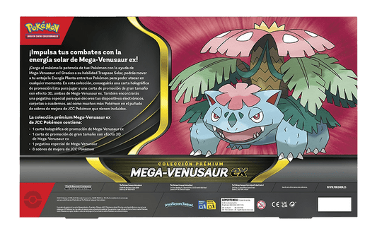 Caja Pokémon TCG - Mega - Venusaur ex Colección Premium - Español - El Podenco TCG