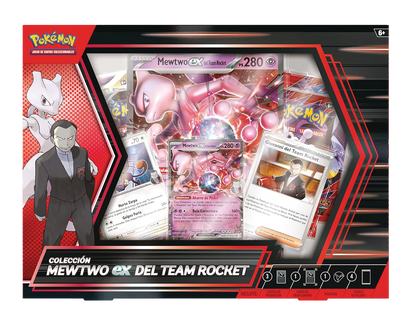 Caja Pokémon TCG - Mewtwo ex del Team Rocket Colección - Español