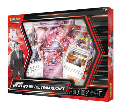 Caja Pokémon TCG - Mewtwo ex del Team Rocket Colección - Español