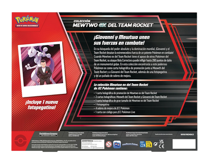 Caja Pokémon TCG - Mewtwo ex del Team Rocket Colección - Español